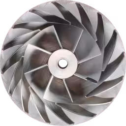 5-axis CNC machined compressor wheel
