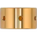 Gold-colored cylindrical journal bearing 3722366 for HC3 turbochargers