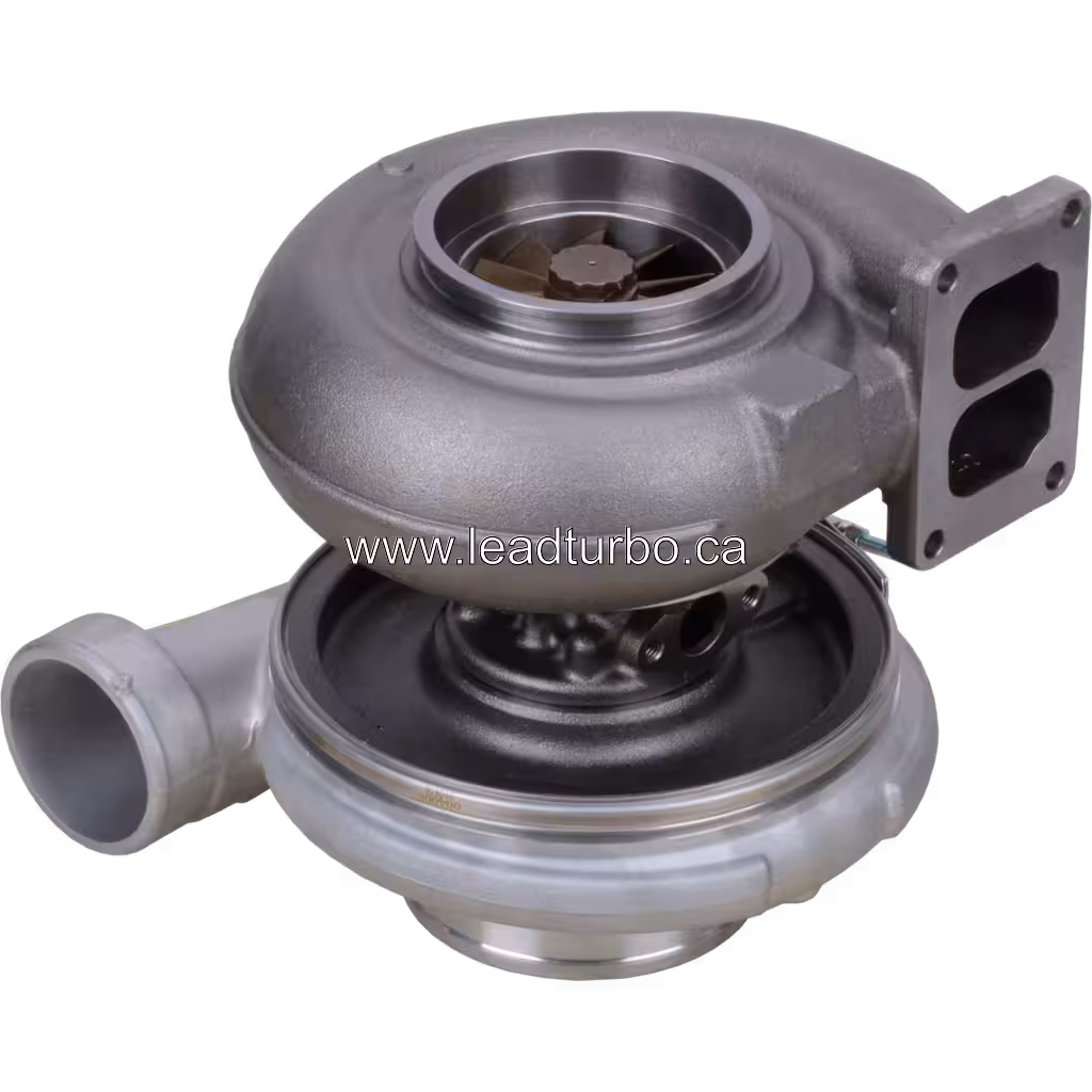 Турбокомпресор 3801697 HC5A для Cummins KTA19 bottom 45 degree view