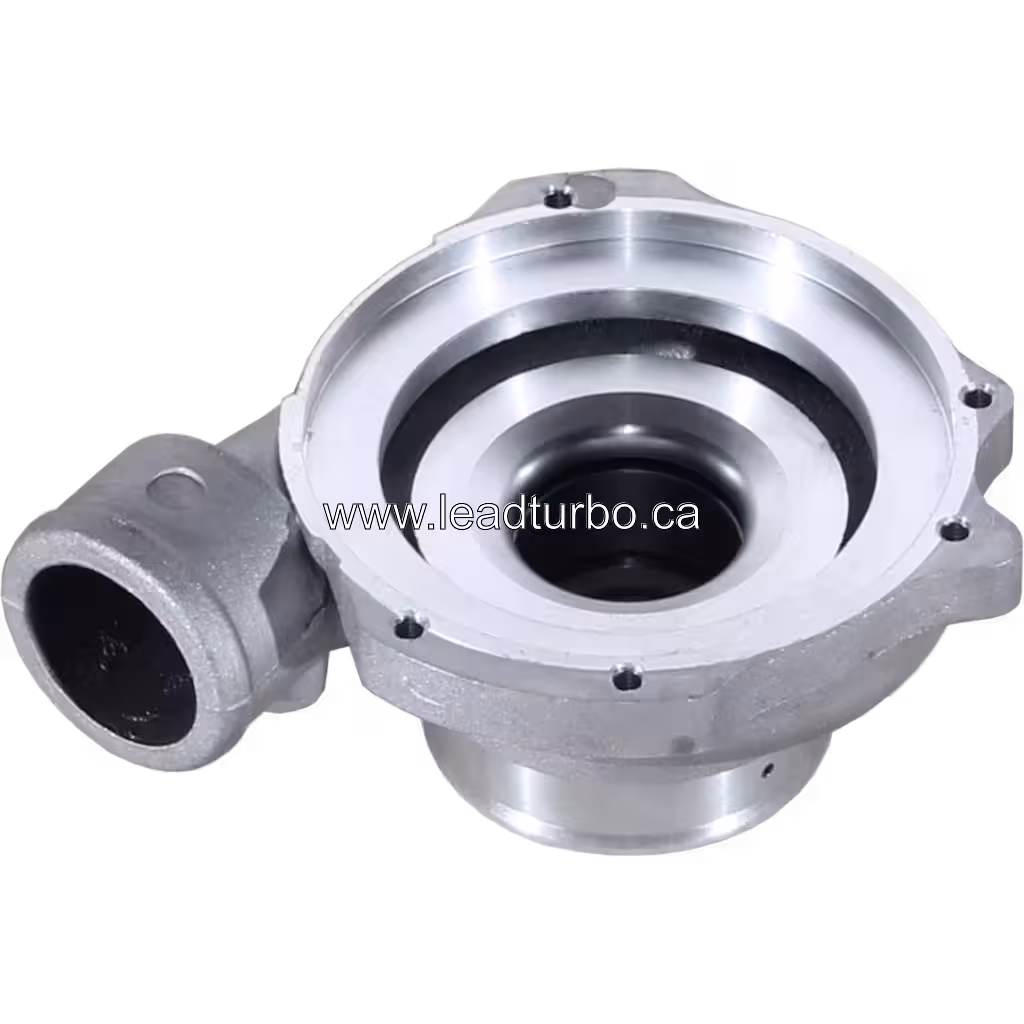 5314-101-5036 K14-2070 Compressor Housing for IVECO SOFIM 8140 bottom 45 degree view