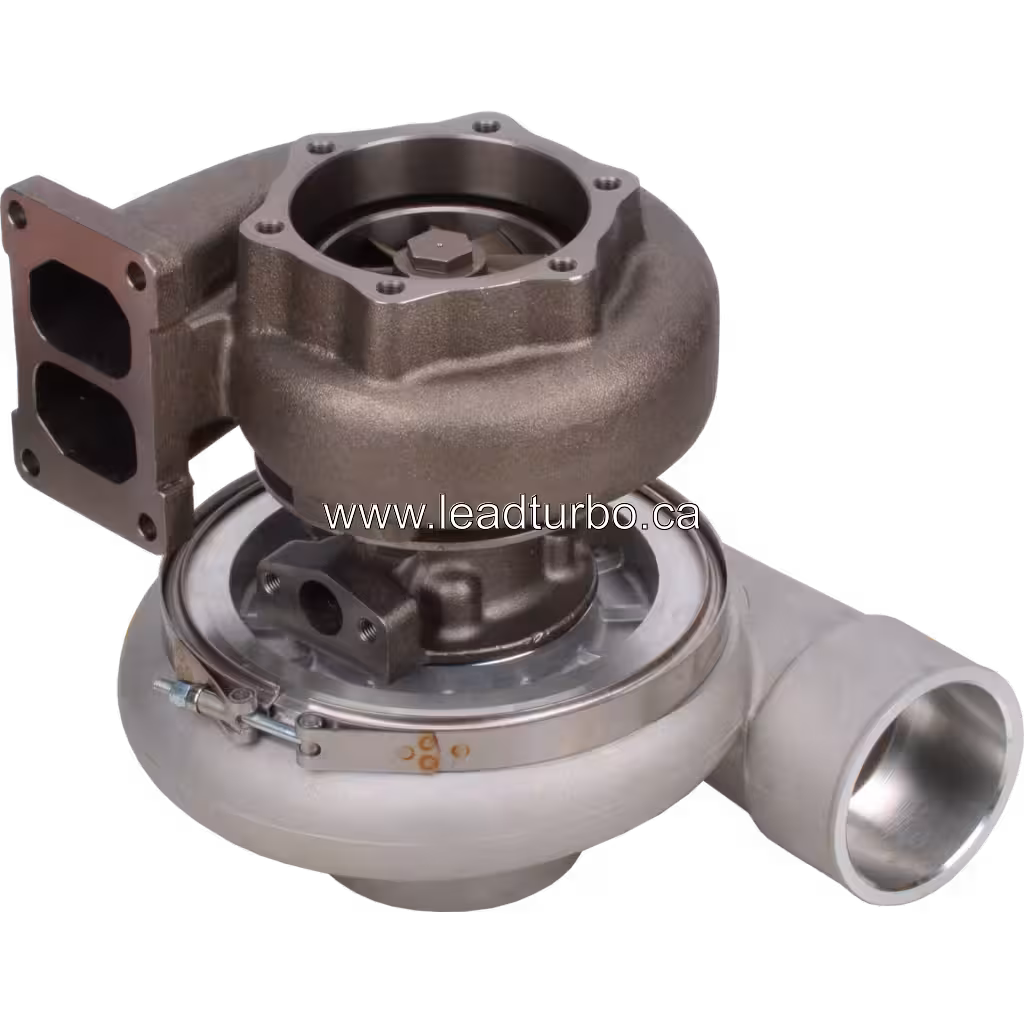 Турбокомпресор 6505-52-5350 KTR110-444B для KOMATSU SA6D140 bottom 45 degree view