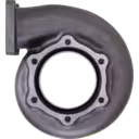 FOR 6505-67-5040 TH turbine housing front view with six-bolt flange