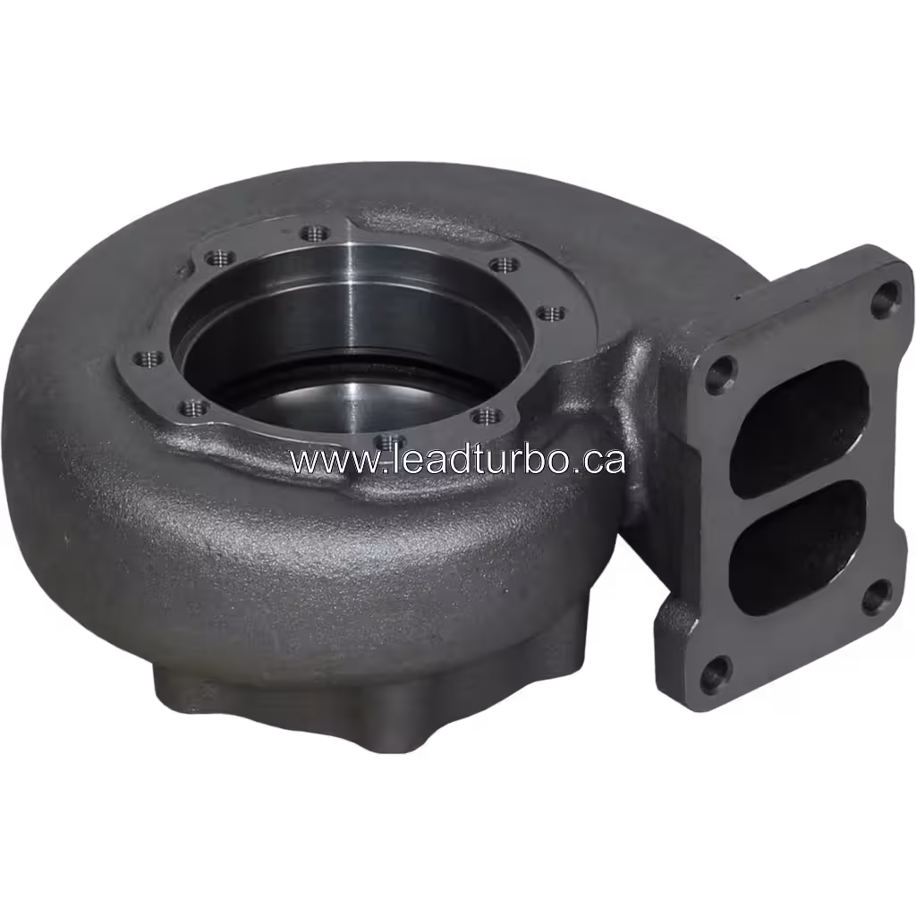 KTR110-1E turbine housing top view showing dual-port inlet