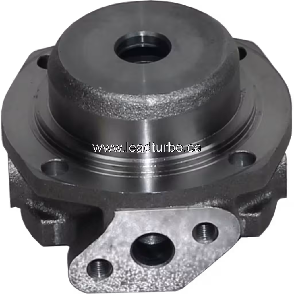 700267-0001 BH GT3576 Bearing Housing for Hino J08C bottom 45 degree view