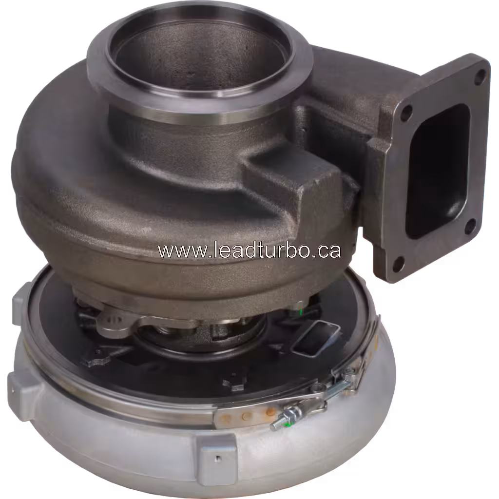758160-5007 GTA4502V Turbocharger Replacement for Detroit Diesel S60 bottom 45 degree view