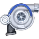 Turbocharger 785827-5022 GT2556S com carcaça de turbina escura e compressor prateado
