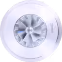 Vista frontal do core de turbocompressor 173385 S400S069 com rodas do compressor e turbina
