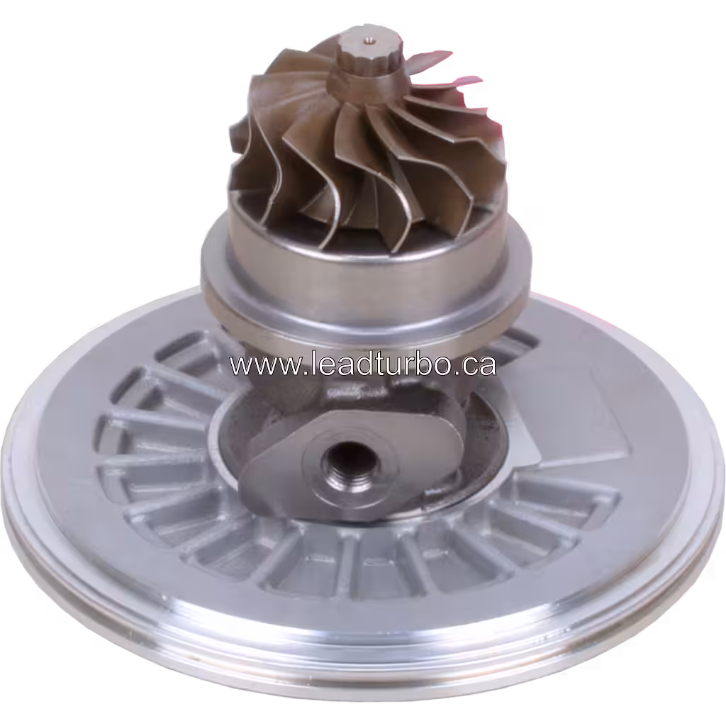 Vue inférieure du core K27 pour Mercedes OM906LA avec roue de turbine