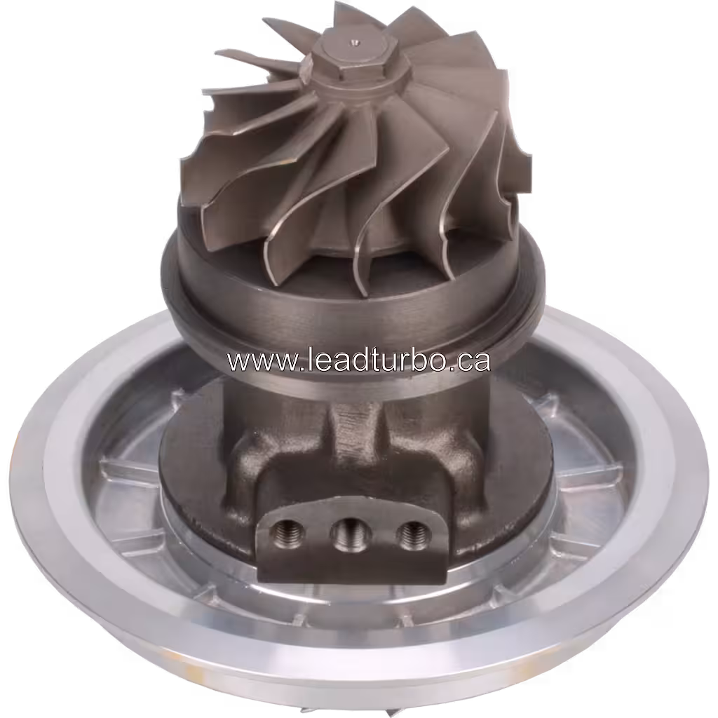 Vista inferior del core KTR110M-432A mostrando la rueda de turbina bronceada