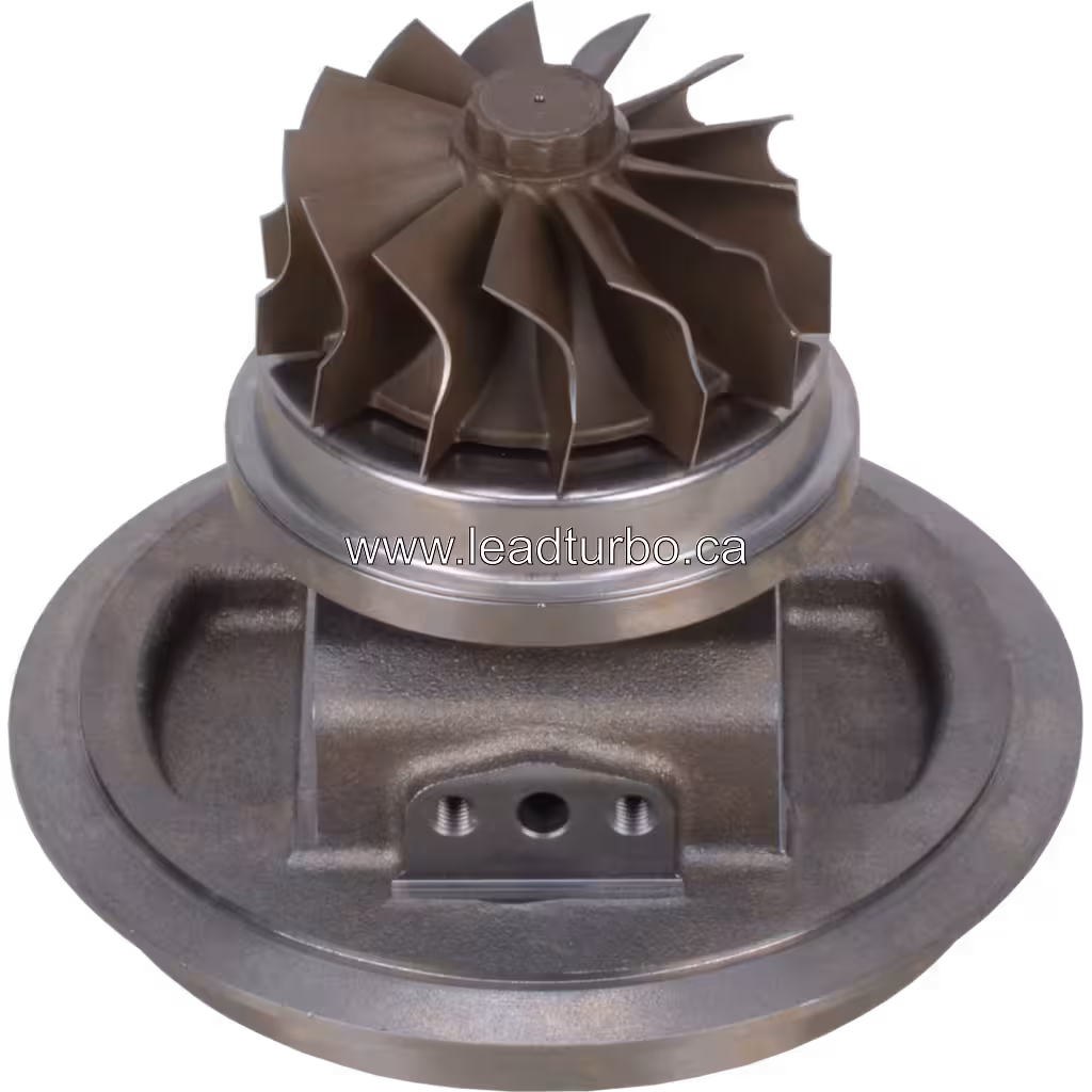 Core de Turbocompressor 6502-51-5820 KTR130-332AW para Komatsu WA600-6 bottom 45 degree view