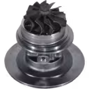 Vista inferior do core de turbo 49174-09200 com eixo e fixação rosqueada