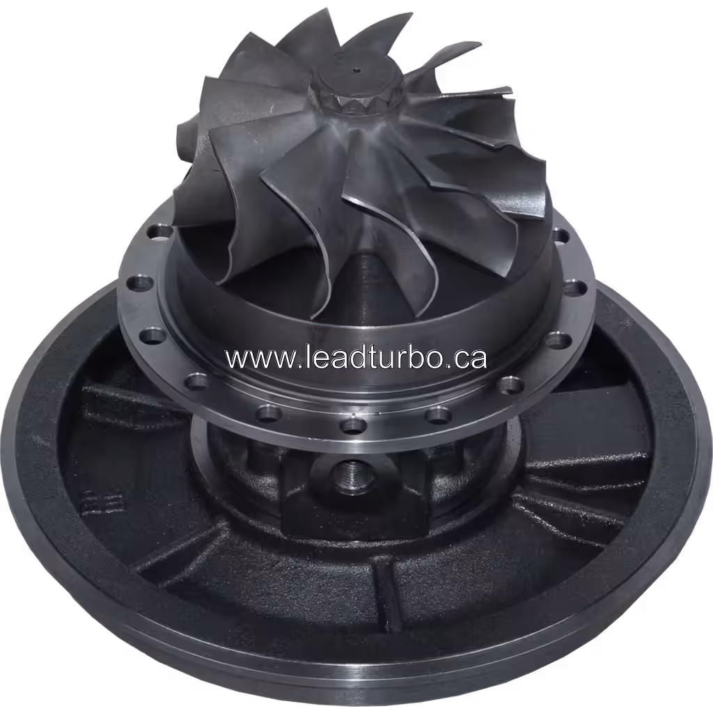 Core turbosprężarki 3767950 HX80 do Cummins KTA50 bottom 45 degree view