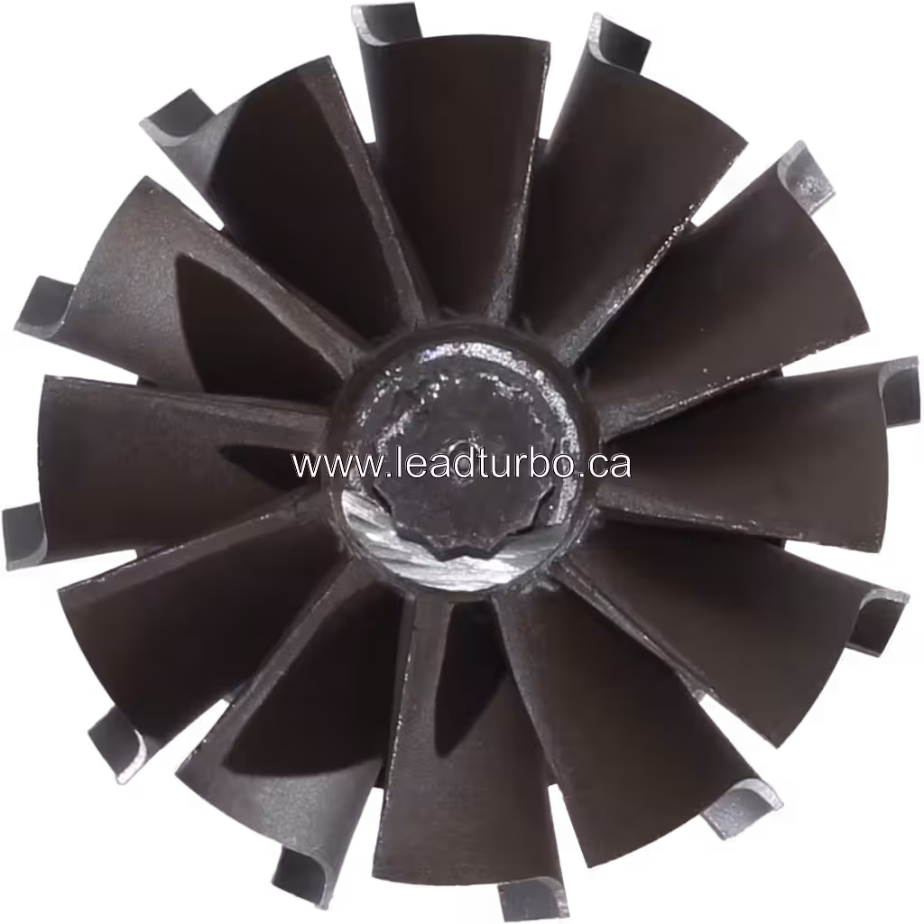 Detalle de la rueda de turbina repuesto 4LE