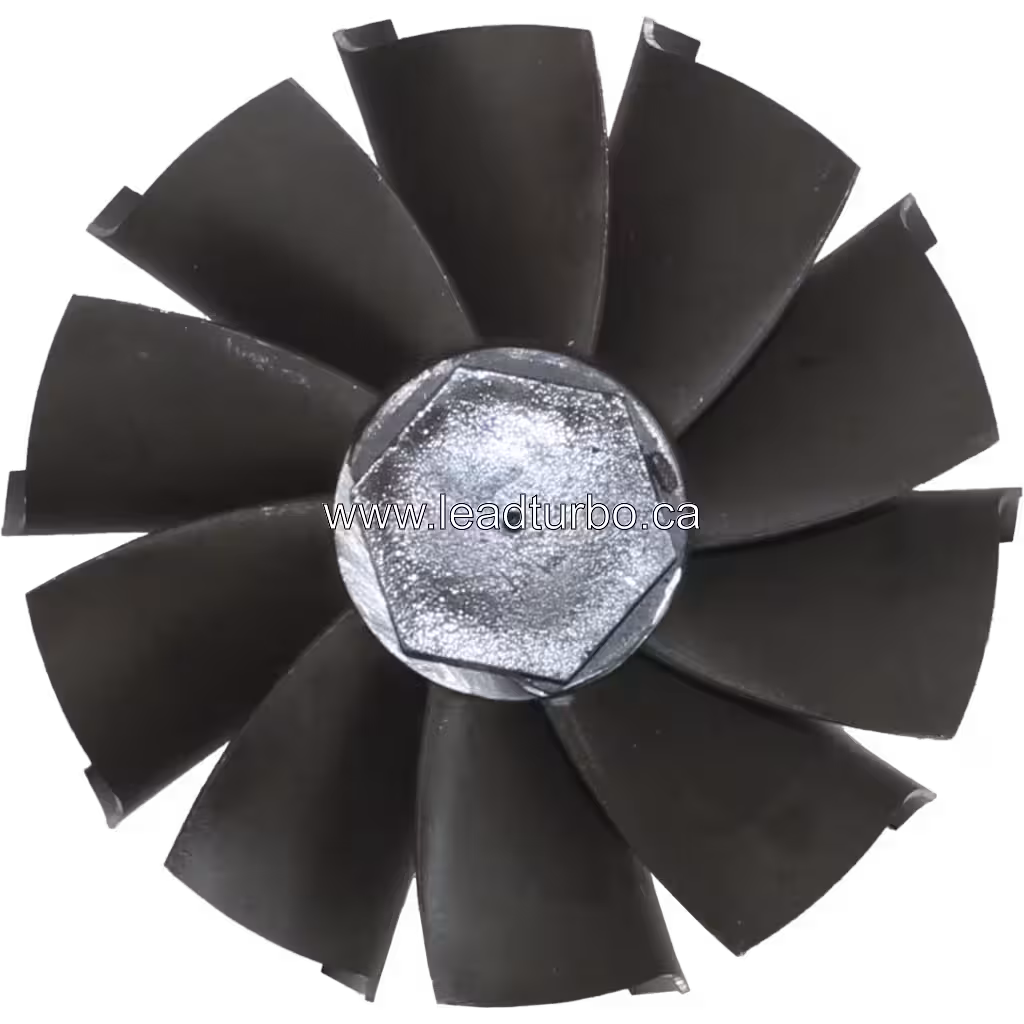 Detalle de la rueda de turbina de reemplazo