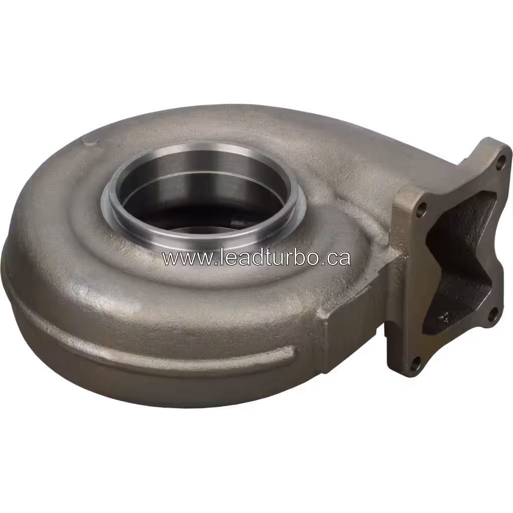 Turbine Housing HX82 vista replacement mostrando a abertura central usinada