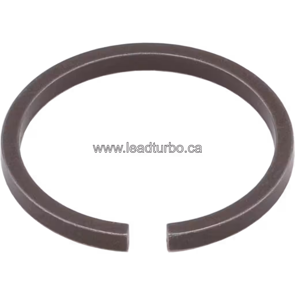 Split ring with gap, dark brown surface, HX83 turbo part