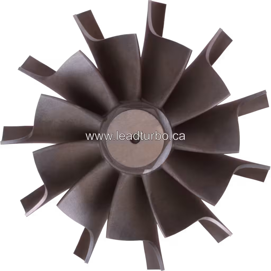 Turbine wheel 407293-0004 vista replacement com design radial e acabamento metálico