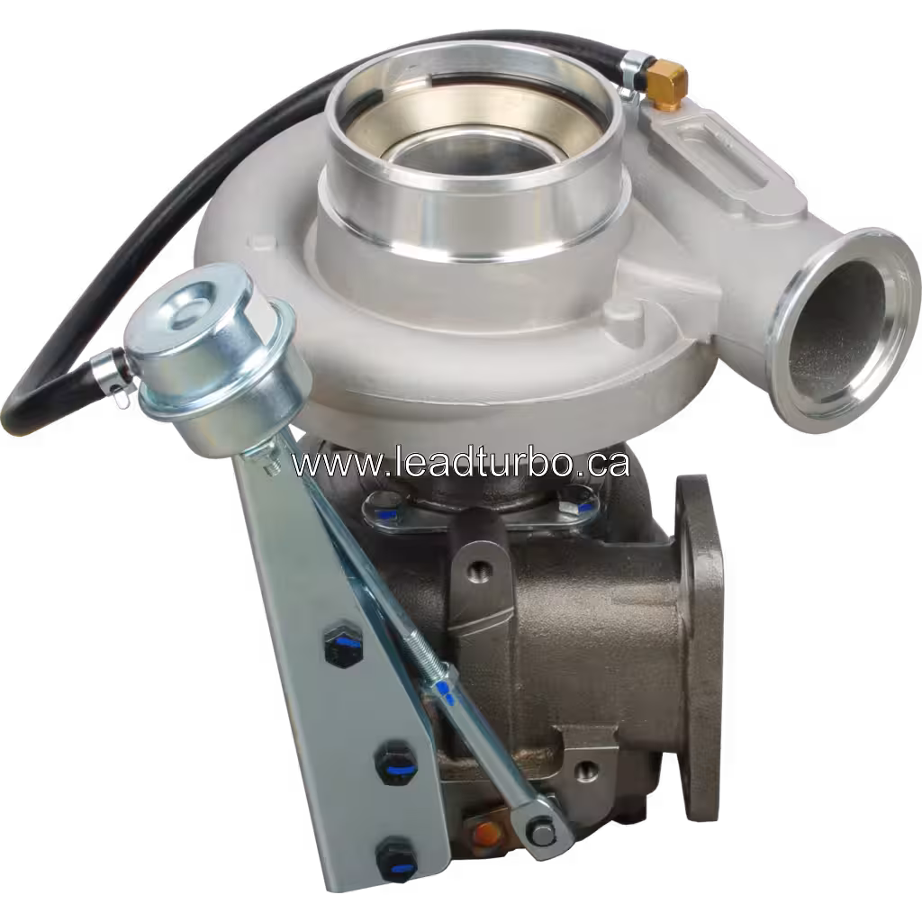 Turbo 4043980 com atuador de geometria variável e mangueira azul