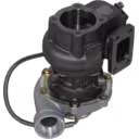 Turbocharger S200G vista lateral y conexiones