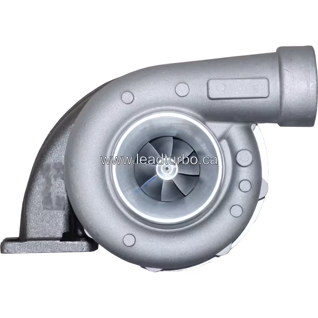 Vista frontal do turbocharger 3531772 H2D mostrando a roda do compressor