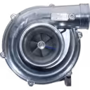 Detalhe do suporte do turbo Hino K-13C