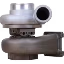 Vista frontal del turbocompresor 6502-52-5020 KTR130-33BAW para Komatsu PC1250-SP8