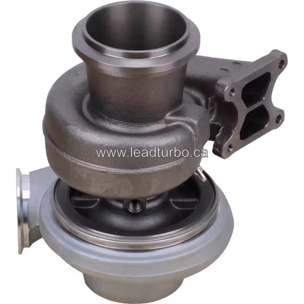 Turbocompresseur 4036892 HX55 pour Cummins ISX1 bottom 45 degree view