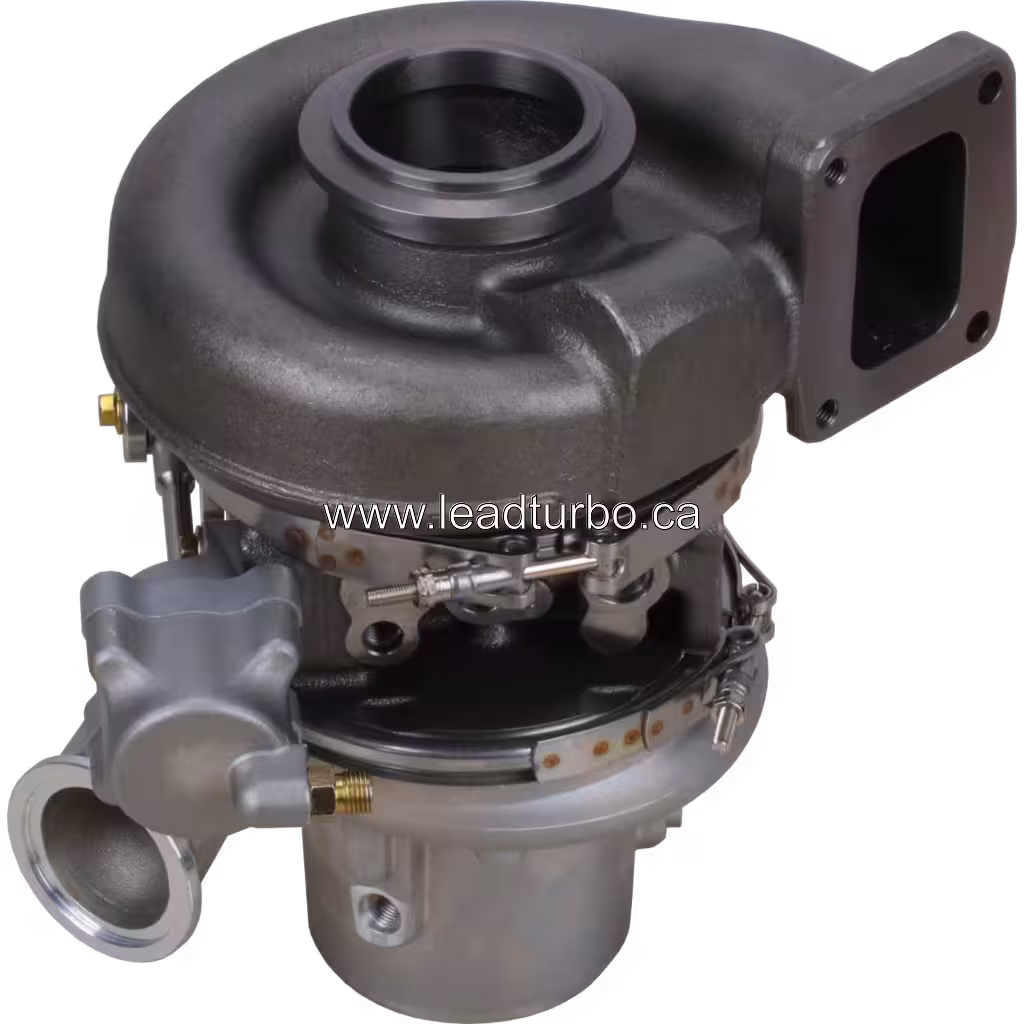Vue de dessous du turbocompresseur 4090052 montrant le boîtier compresseur