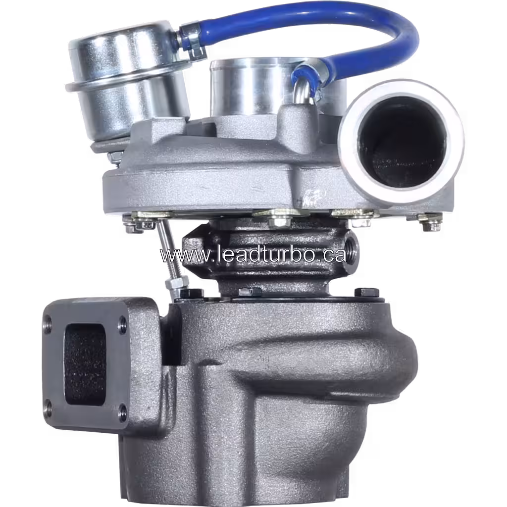 Turbolader 32006083 GT2256S Frontansicht mit silbernem Kompressor