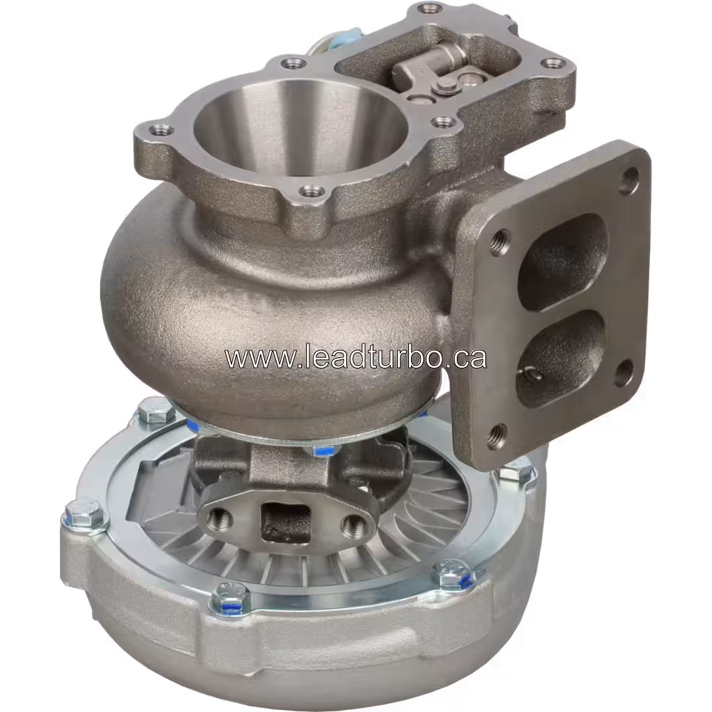 Turbosprężarka 2910094000 TBP420 zamiennik do silnika Isuzu 6HE1-TC bottom 45 degree view