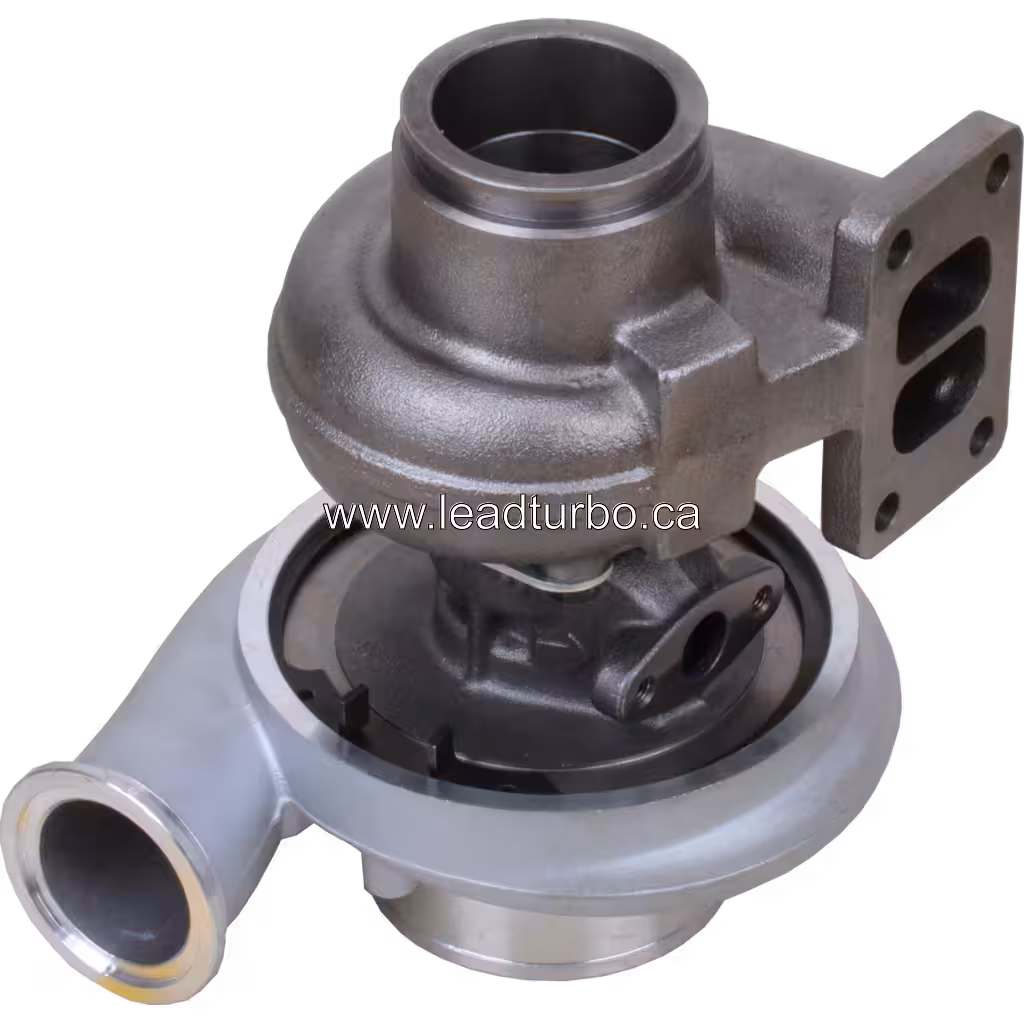 Turbosprężarka 4037469 HX35 zamiennik do silnika Cummins QSB bottom 45 degree view
