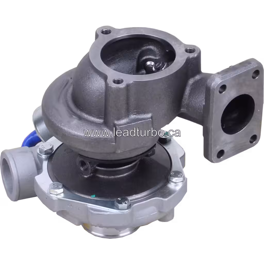 Turbosprężarka 809209-0030 GT25 zamiennik do Yuchai 4E bottom 45 degree view