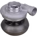 Turbosprężarka Cummins KTA19 widok z boku z uchwytami montażowymi