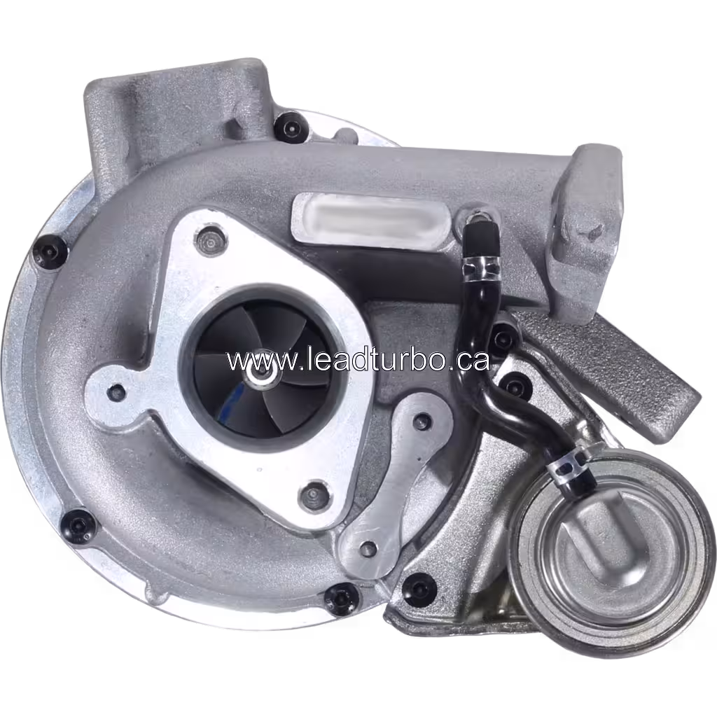 14411-VK500 Turbolader Frontansicht mit Kompressorgehäuse und Impeller