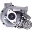 14411-VK500 Turbolader Frontansicht mit Kompressorgehäuse und Impeller