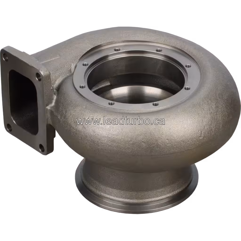 3524819 TH Turbine Housing for Cummins K50 HC5A Turbocharger bottom 45 degree view