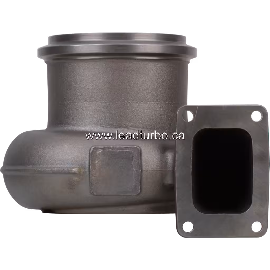 Vista frontal da carcaça de turbina 3591301 HX83 com flange retangular