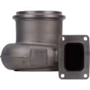 Vista frontal da carcaça de turbina 3591301 HX83 com flange retangular