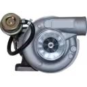 Турбокомпресор 3592121 HX30W для Cummins 4BTA, вид спереду з компресорним колесом