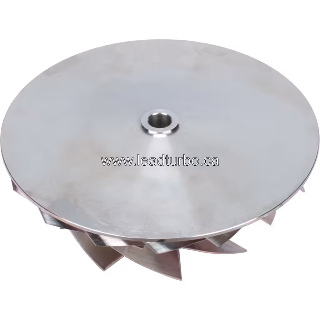 3794691 HX83 Compressor Wheel for Cummins QSK50 G6 Turbocharger bottom 45 degree view