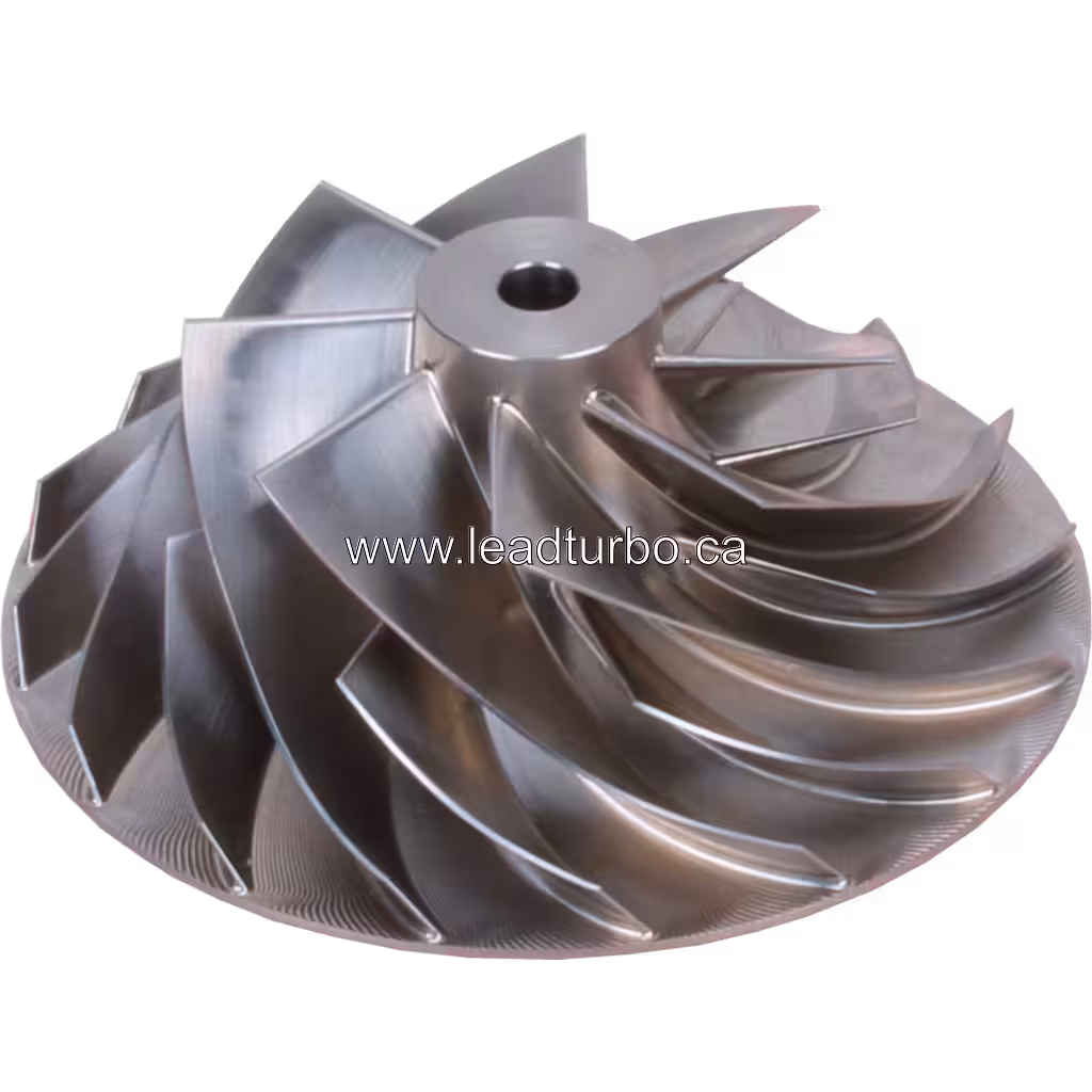 3794691 HX83 Compressor Wheel for Cummins QSK50 G6 Turbocharger 45 degree view