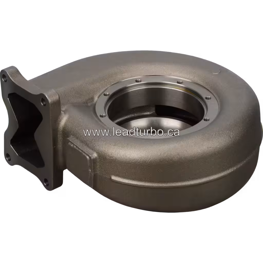 Корпус турбіни 4309217 TH для турбокомпресора HE800FG (Cummins QSK50) bottom 45 degree view