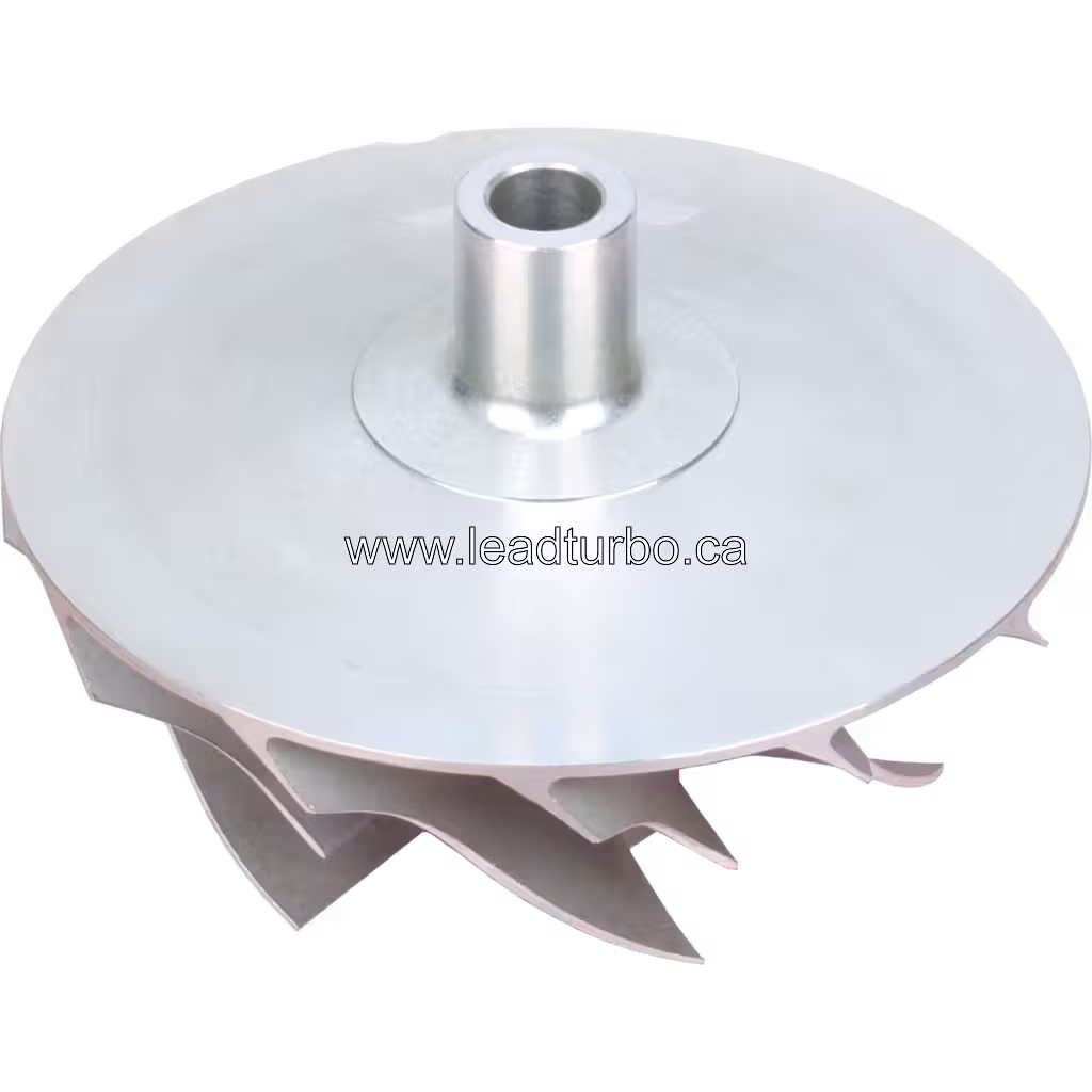 Колісця компресора 451936-0008 для турбокомпресора GT5002BS (CAT) bottom 45 degree view