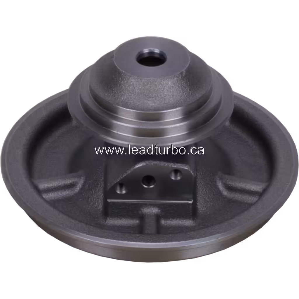 B3 Bearing Housing 13879880066 BH-U for DAF MX375 Turbocharger bottom 45 degree view
