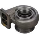 Vue inférieure de 45 degrés de la carcasse de turbine 14961019007 avec corps en fonte