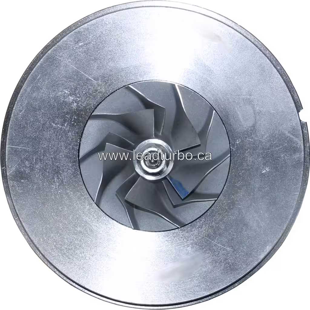 Core турбокомпресора CT26 17202-17035, вид спереду, турбіна та компресорні колеса, металеві фланці, для Toyota Landcruiser