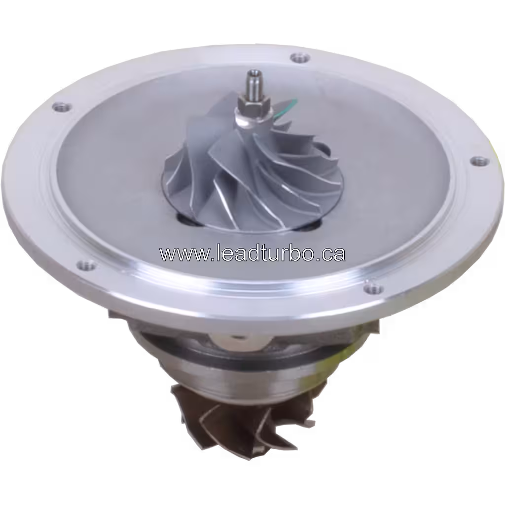 Vue de dessus à 45 degrés du core de turbocompresseur RHF4H pour Nissan YD25DDTI
