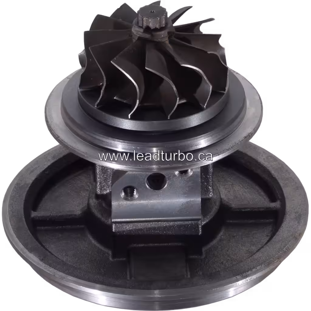 Componente central de turbocompressor industrial