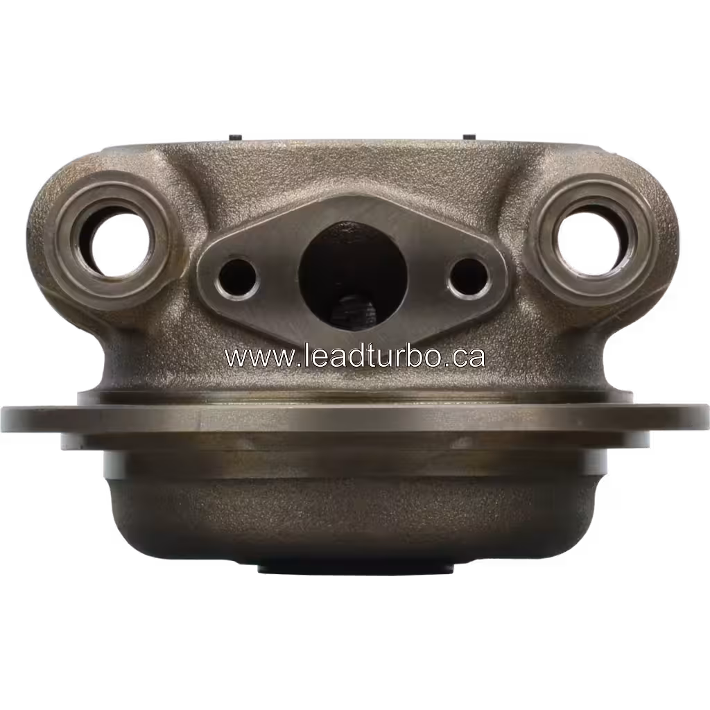 Vista frontal do housing de rolamento 4041802 HE851 em metal fundido