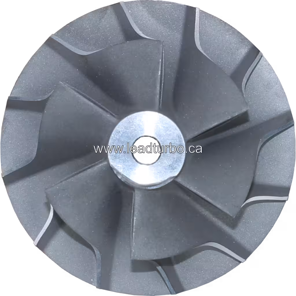 Koło sprężarki 410913-0001 TV6142 – zamiennik do CAT D6G i 3306 top view